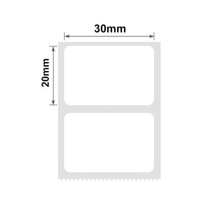 NB110 - NIIMBOT - B1 / B21 / B3S / B4 - T30X20MM - 320 ETICHETTE PER ROTOLO - BIANCO