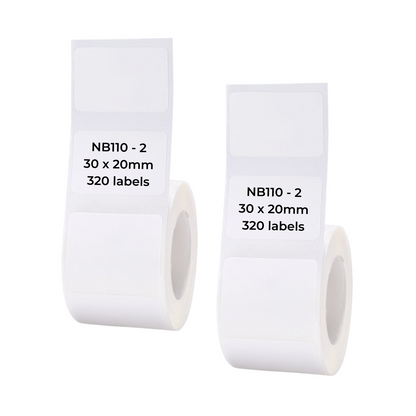 NB110 - NIIMBOT - B1 / B21 / B3S / B4 - T30X20MM - 320 LABELS PER ROLL - WHITE