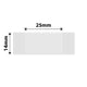 NB115 - NIIMBOT - D11 / D101 / D110 / H1S - 14X25MM - 240 TRANSPARENT LABELS