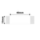 NB117 - NIIMBOT - D11 / D101 / D110 / H1S - 15X40MM  - 160 WHITE LABELS