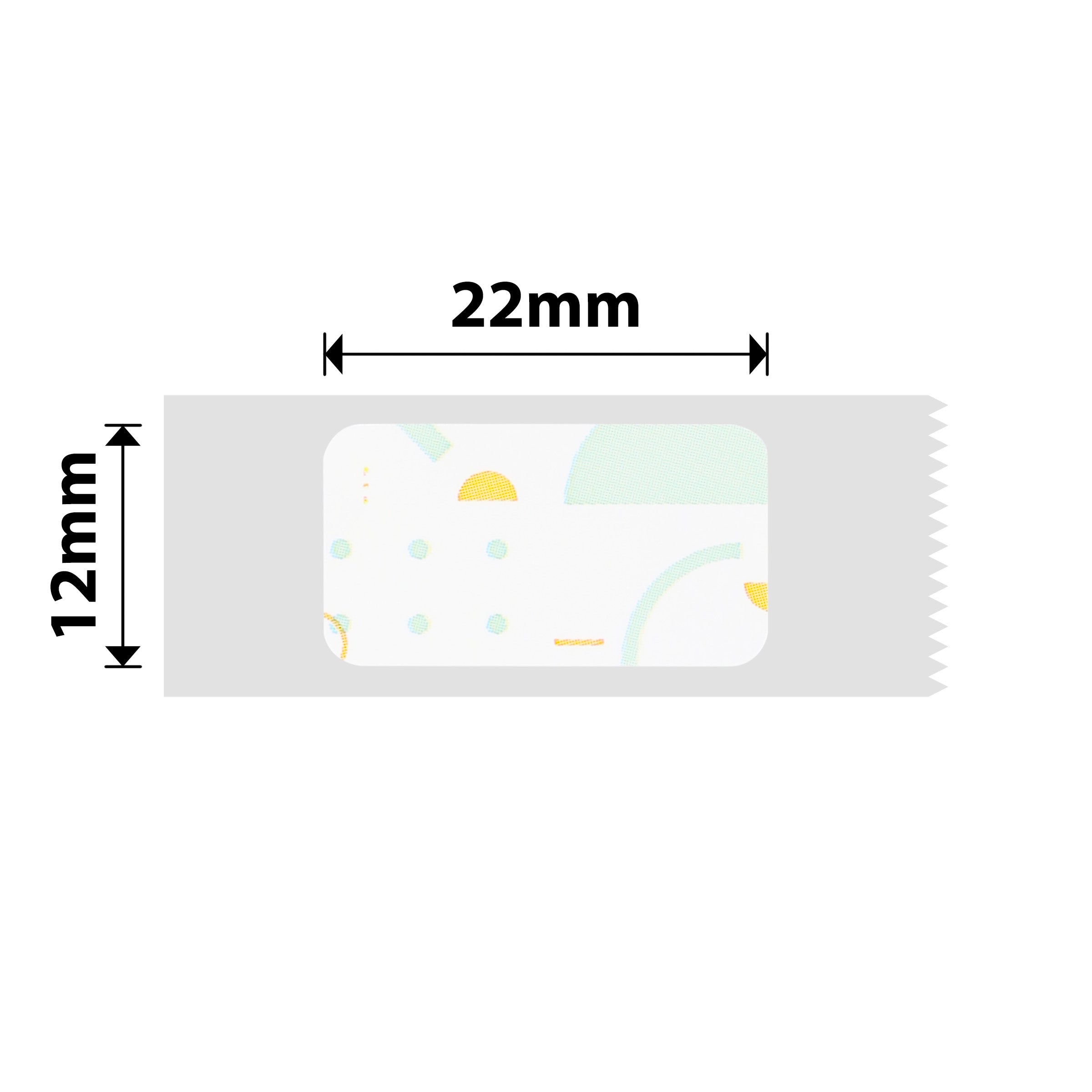 NB122 - NIIMBOT - D11 / D101 / D110 / H1S - 12 x 22 mm - 260 étiquettes thermiques - Motif à pois