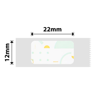 NB122 - NIIMBOT - D11 / D101 / D110 / H1S - 12X22MM - 260 POLKA DOTS LABELS