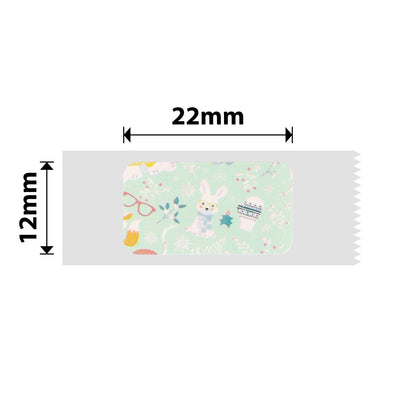 NB123 - NIIMBOT - D11 / D101 / D110 / H1S - 12X22MM - 260 RABBIT GREEN LABELS
