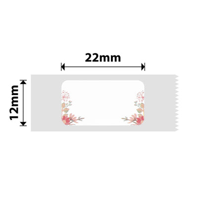 NB124 - NIIMBOT - D11 / D101 / D110 / H1S - 12X22MM - 260 SPRING RED LABELS