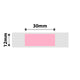 NB128 - Niimbot - D11 / D101 / D110 / H1S - 12x40mm - 155 Pink Labels