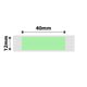 NB129 - NIIMBOT - D11 / D101 / D110 / H1S - 12X40MM - 155 GREEN LABELS