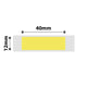 NB131 - NIIMBOT - D11 / D101 / D110 / H1S - 12X40MM - 160 DARK YELLOW LABELS