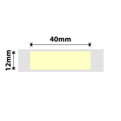 NB132 - NIIMBOT - D11 / D101 / D110 / H1S - 12X40MM - 160 LIGHT YELLOW LABELS