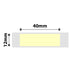 NB132 - NIIMBOT - D11 / D101 / D110 / H1S - 12X40MM - 160 LIGHT YELLOW LABELS