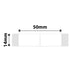 NB133 - NIIMBOT - D11 / D101 / D110 / H1S - 14X50MM - 130 WHITE JEWELLERY FOLDING LABELS