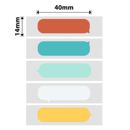 NB134 - NIIMBOT - D11 / D101 / D110 / H1S - 14X40MM - 160 BUBBLE A LABELS