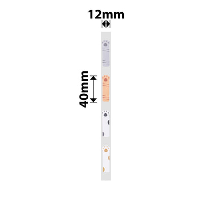 NB145 - NIIMBOT - D11 / D101 / D110 / H1S - RP12X40MM - 160 LABELS PER ROLL - CAT PAW DESIGN