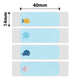 NB146 - NIIMBOT - D11 / D101 / D110 / H1S - 14X40MM - 160 MIXED SEA ANIMALS LABELS