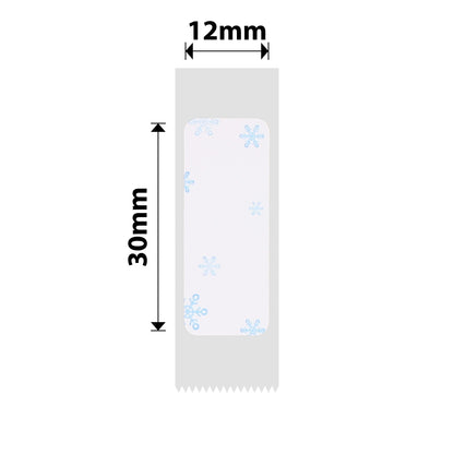 NB148 - NIIMBOT - D11 / D101 / D110 / H1S - 12X30MM - 210 THERMAL LABELS - BLUE SNOW DESIGN