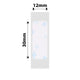 NB148 - NIIMBOT - D11 / D101 / D110 / H1S - 12X30MM - 210 BLUE SNOW LABELS
