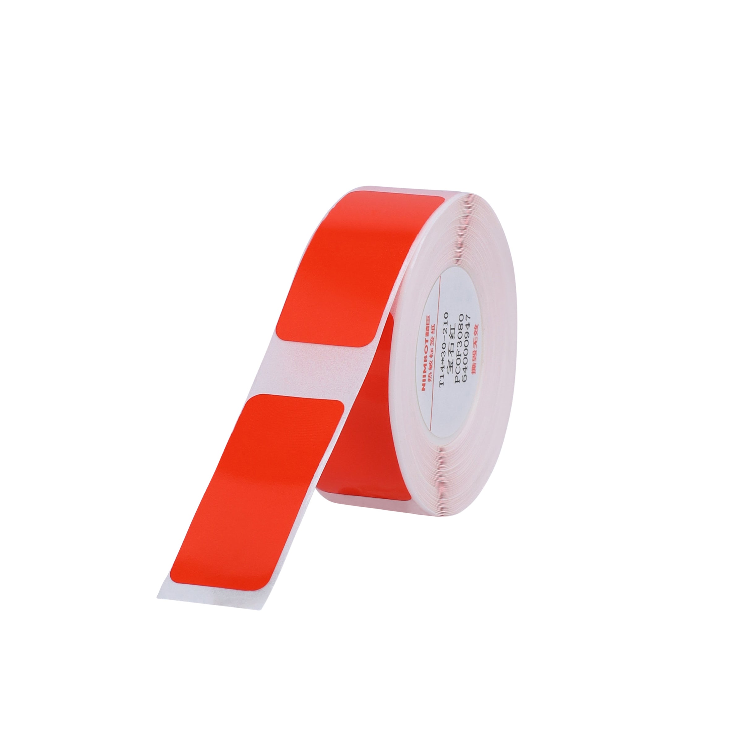 NB150 - NIIMBOT - D11 / D101 / D110 / H1S - 14X30MM - 210 LABELS PER ROLL - SOLID RUBY RED DESIGN