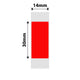 NB150 - NIIMBOT - D11 / D101 / D110 / H1S - 14X30MM - 210 RUBY RED LABELS