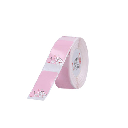 NB152 - NIIMBOT - D11 / D101 / D110 / H1S - RP14X30MM - 210 ÉTIQUETTES PAR ROULEAU - MOTIFS LAPIN ROSE