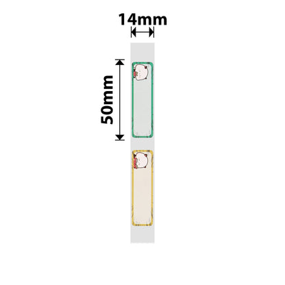 NB167 - NIIMBOT - D11 / D101 / D110 / H1S - 14X50MM - 130 WORK & REST B LABELS