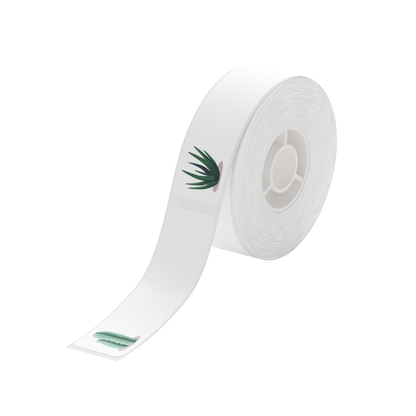 NB168 - NIIMBOT - D11 / D101 / D110 / H1S - 14 x 50 mm - 130 étiquettes par rouleau - Motif succulent B