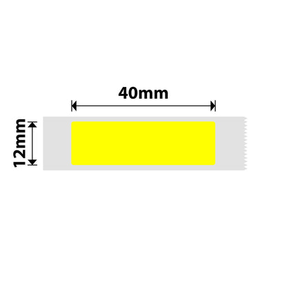 NB171 - NIIMBOT - D11 / D101 / D110 / H1S - 12X40MM - 160 BRIGHT YELLOW LABELS