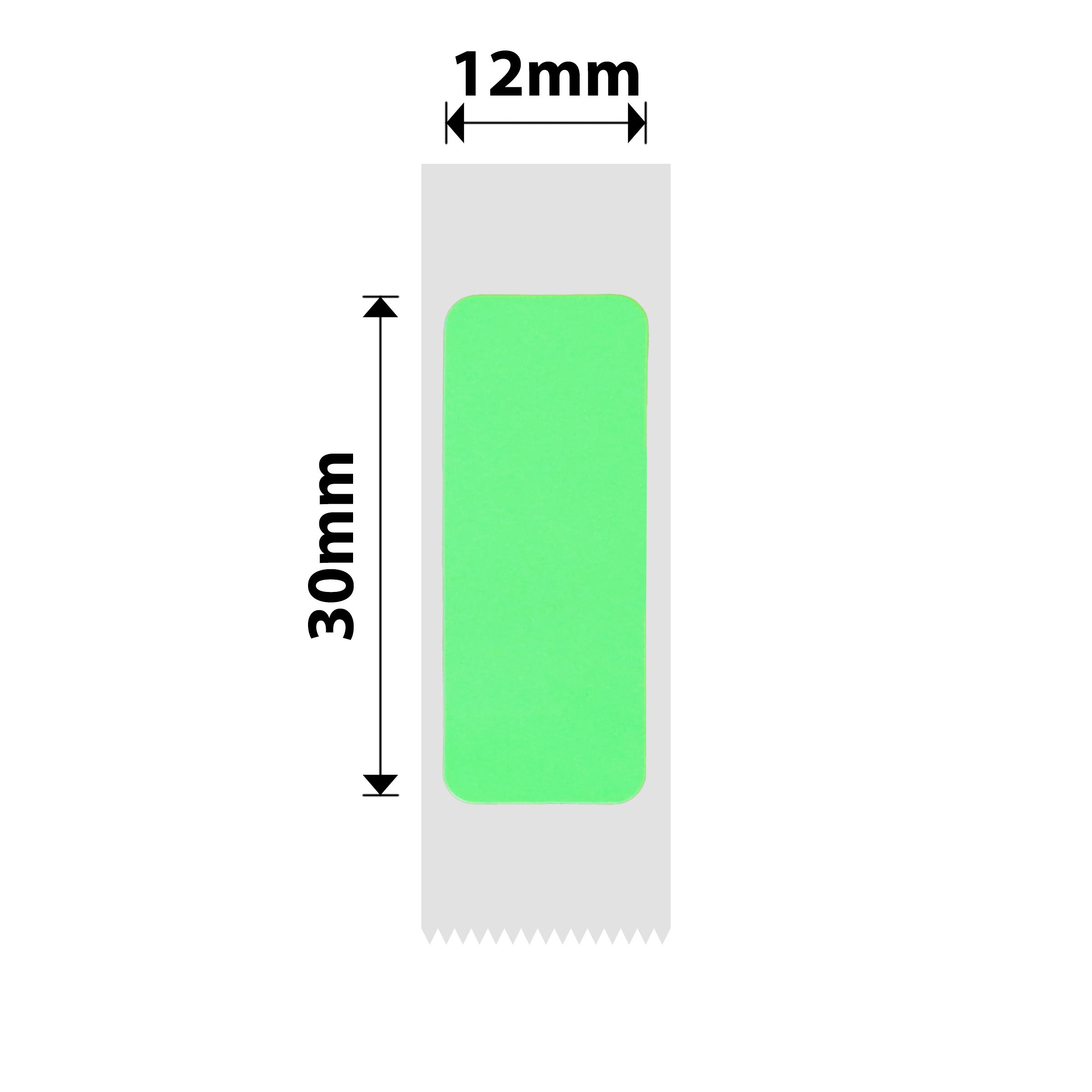 NB173 - NIIMBOT - D11 / D101 / D110 / H1S - R12 x 30 mm - 210 étiquettes par rouleau - Design vert vif
