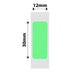 NB173 - NIIMBOT - D11 / D101 / D110 / H1S - 12X30MM - 210 BRIGHT GREEN LABELS