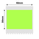 NB190 - NIIMBOT - B1 / B21 / B3S / B4 - 40X30MM - 230 GREEN LABELS