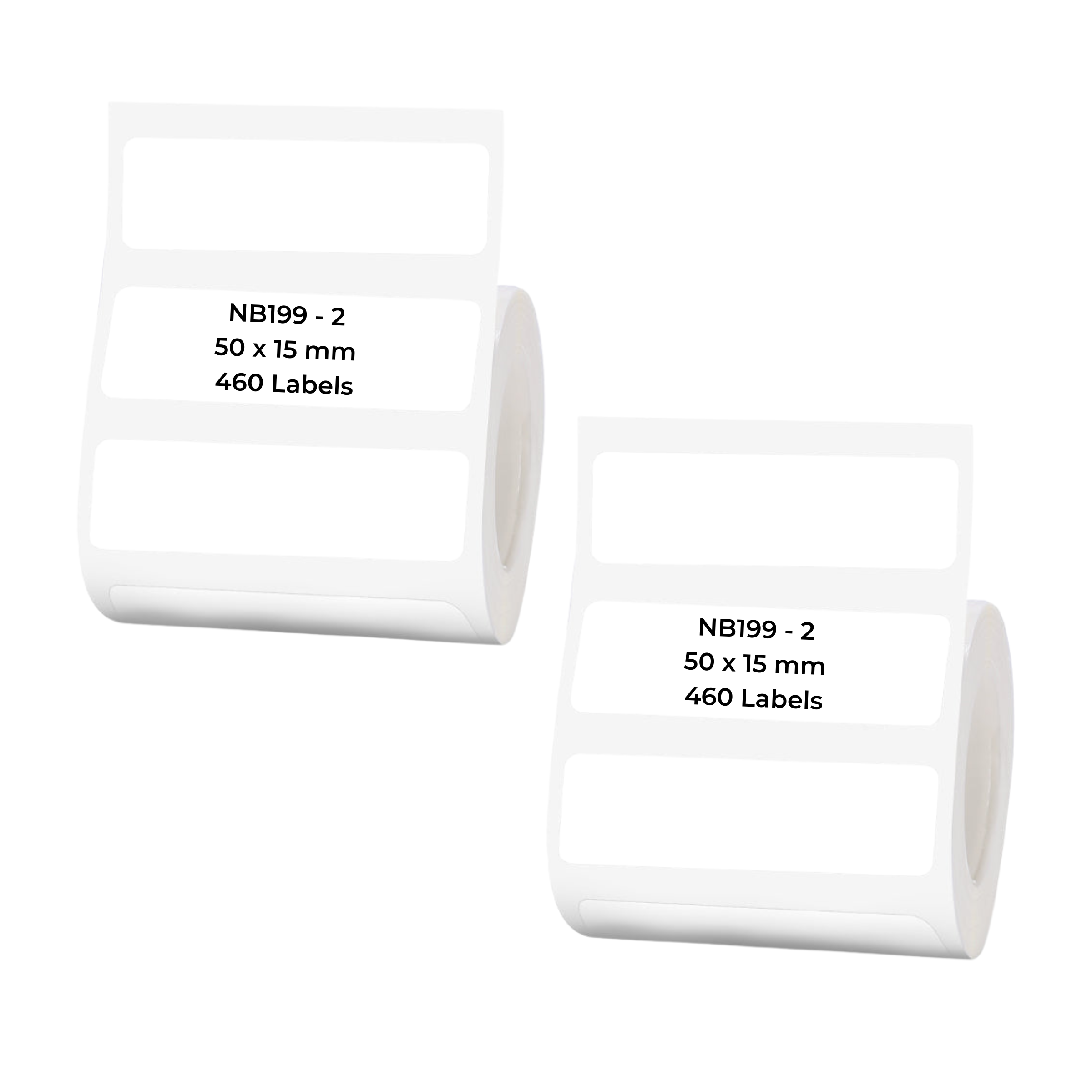 NB199 - NIIMBOT - B1 / B21 / B3S / B4 - T50X15MM/2R - 460 LABELS PER ROLL - WHITE