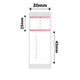 NB204 - NIIMBOT - B1 / B21 / B3S / B4 - 30X70MM - 100 RED BORDER RING JEWELLERY LABELS