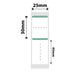 NB208 - NIIMBOT - B1 / B21 / B3S / B4 - 25X75MM - 100 GREEN BORDER RING JEWELLERY LABELS