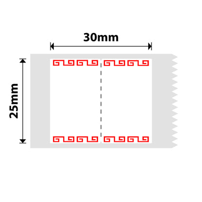 NB210 - NIIMBOT - B1 / B21 / B3S / B4 - 25X30MM - 230 DEEP RED LABELS
