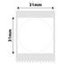 NB212 - NIIMBOT - B1 / B21 / B3S / B4 - 31X31MM - 210 WHITE ROUND LABELS