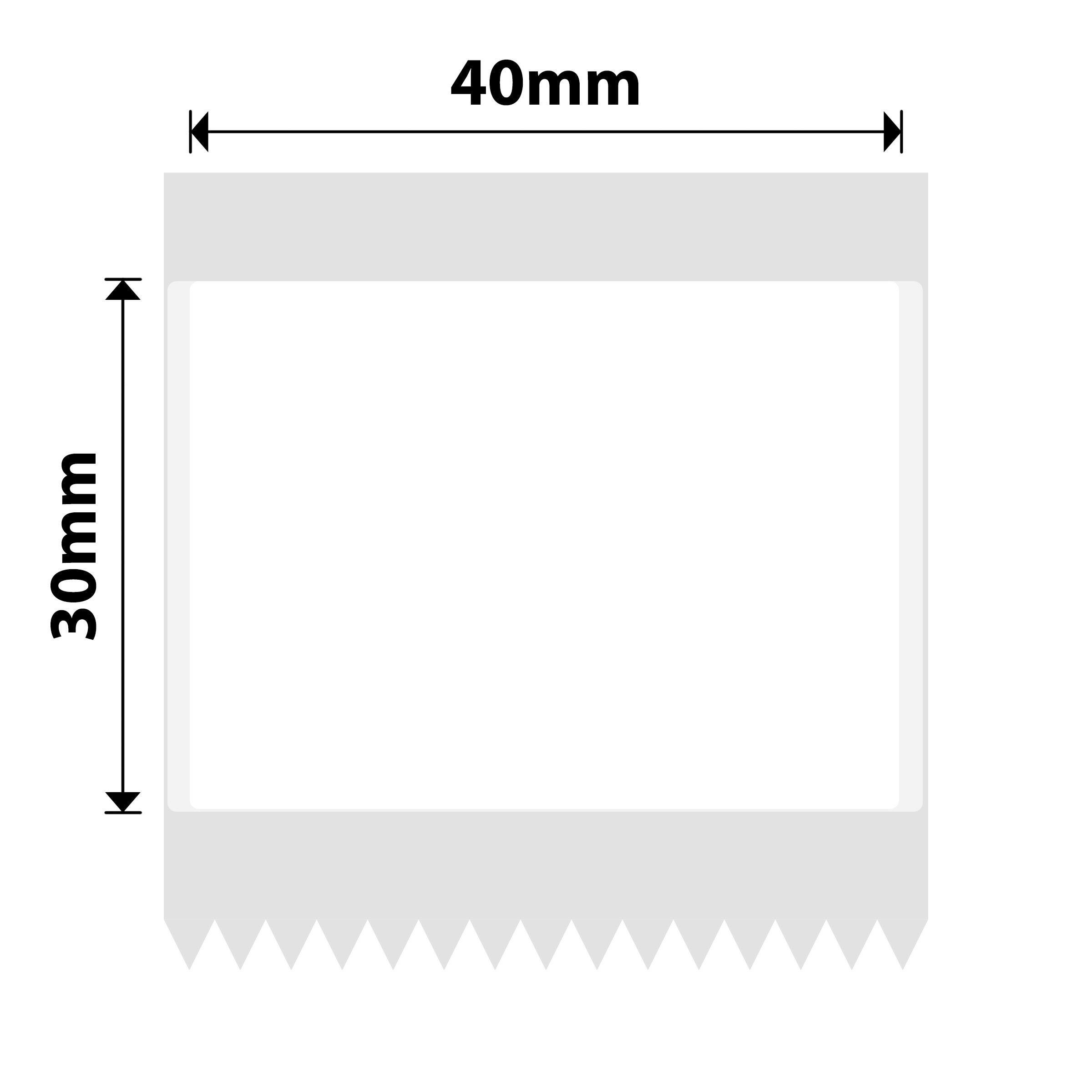 NB214 - NIIMBOT - B1 / B21 / B3S / B4 - TT40X30MM - 230 LABELS PER ROLL - TRANSPARENT