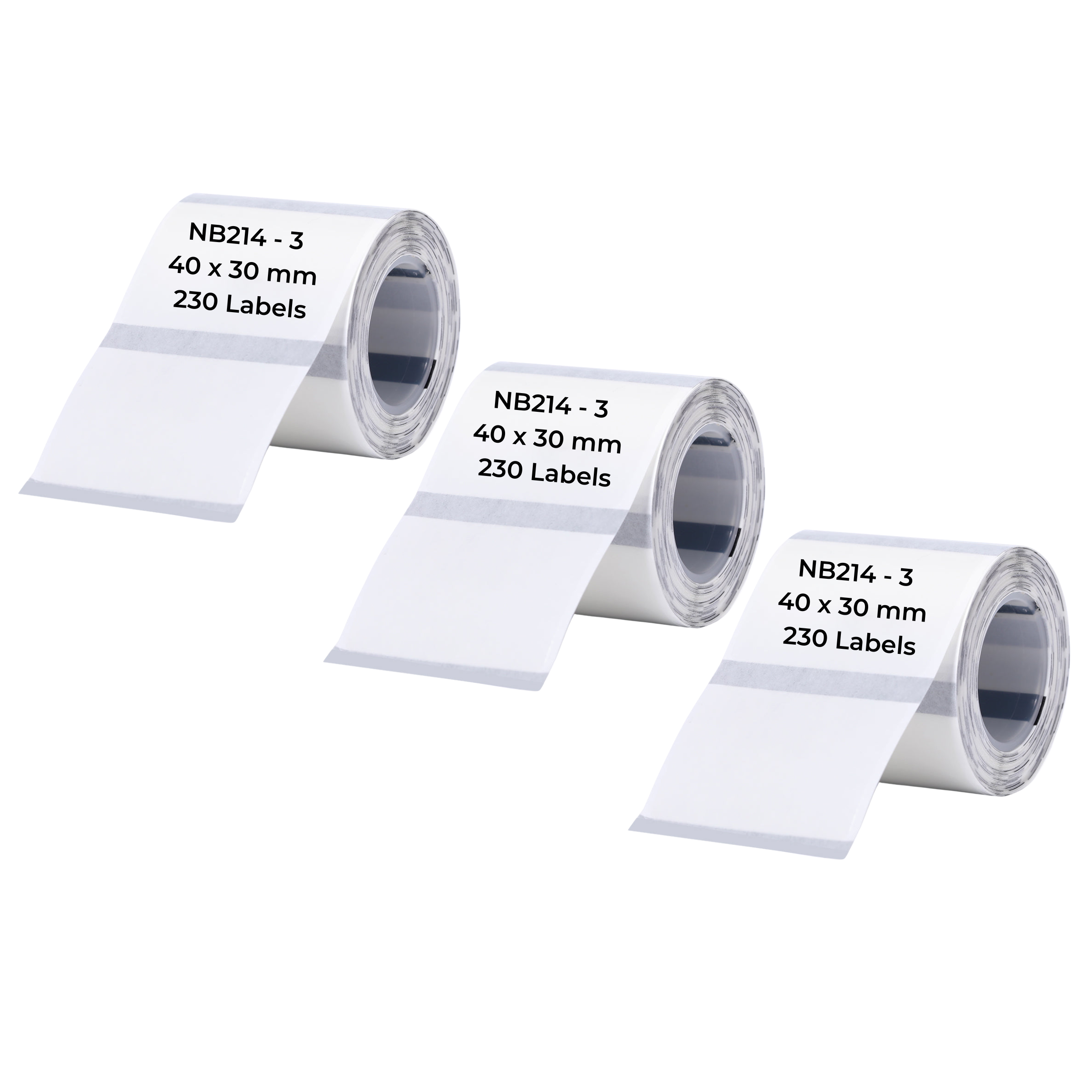 NB214 - NIIMBOT - B1 / B21 / B3S / B4 - TT40X30MM - 230 ETICHETTE PER ROTOLO - TRASPARENTE