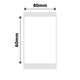 NB192 - NIIMBOT - B1 / B21 / B3S / B4 - 40X60MM - 125 WHITE LABELS