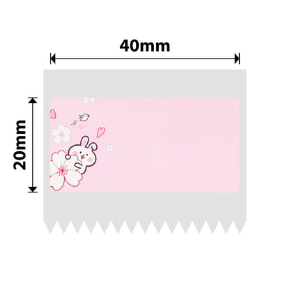 NB219 - NIIMBOT - B1 / B21 / B3S / B4 - 40X20MM - 320 PINK RABBIT LABELS