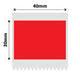 NB221 - NIIMBOT - B1 / B21 / B3S / B4 - 40X30MM - 230 RED LABELS