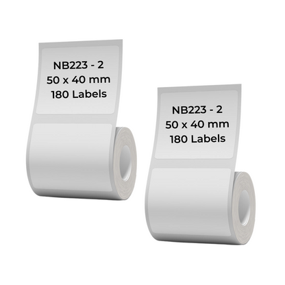 NB223 - NIIMBOT - B1 / B21 / B3S / B4 - 50X40MM - 180 WHITE LABELS