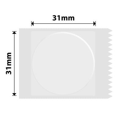 NB224 - NIIMBOT - B1 / B21 / B3S / B4 - TT31X31MM - 210 ETICHETTE PER ROTOLO - ROTONDO - TRASPARENTE