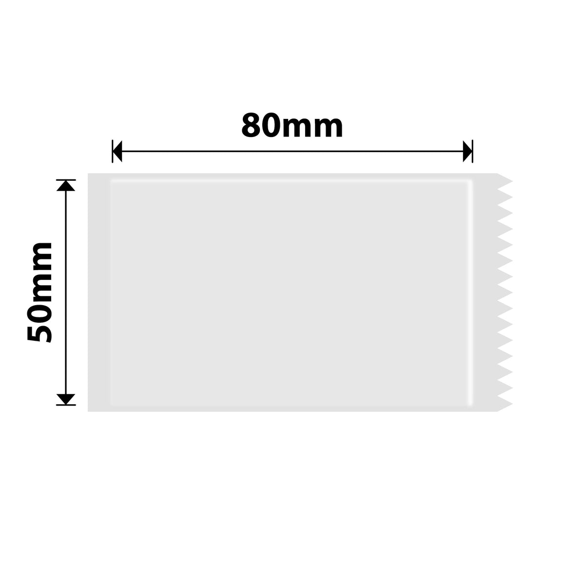 NIIMBOT - B Range - 50x80mm - Transparent - 95 Labels