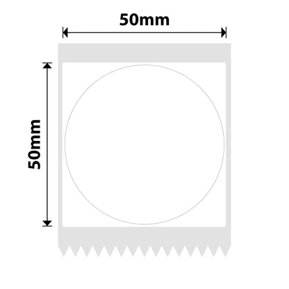 NB226 - NIIMBOT - B1 / B21 / B3S / B4 - 50X50MM - 150 WHITE ROUND LABELS