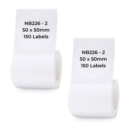 NB226 - NIIMBOT - B1 / B21 / B3S / B4 - 50X50MM - 150 WHITE ROUND LABELS