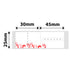 NB228 - NIIMBOT - B1 / B21 / B3S / B4 - 25X75MM - 100 RED PATTERN LABELS