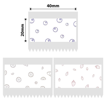 NB229 - NIIMBOT - B1 / B21 / B3S / B4 - 40X20MM - 320 FRUIT SHADING LABELS
