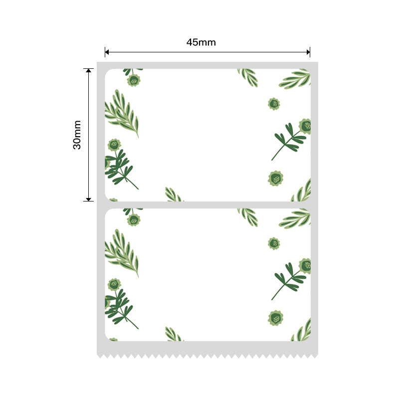 NB232 - NIIMBOT - B1 / B21 / B3S / B4 - 45X30MM - 230 LABELS PER ROLL - PLANT DESIGN