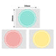 NB233 - NIIMBOT - B1 / B21 / B3S / B4 - 34X34MM - 200 WAVY ROUND PINK, YELLOW & BLUE MIXED LABELS