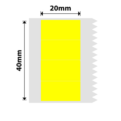 NB235 - NIIMBOT - B1 / B21 / B3S / B4 - 40X20MM - (10X20X4) - 300 YELLOW LABELS