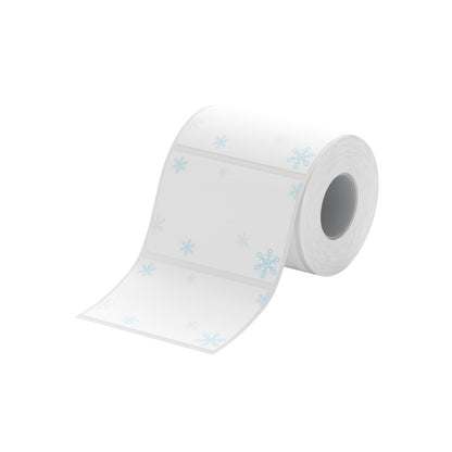 NB238 - NIIMBOT - B1 / B21 / B3S / B4 - 45X30MM - 230 ETICHETTE PER ROTOLO - DESIGN BLU NEVE 