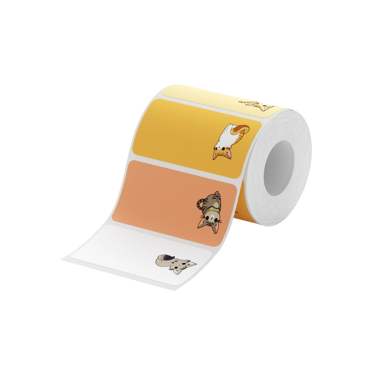 NB240 - NIIMBOT - B1 / B21 / B3S / B4 - 40X20MM - 320 ETICHETTE TERMICHE ROSSO/ARANCIONE - DESIGN GATTO
